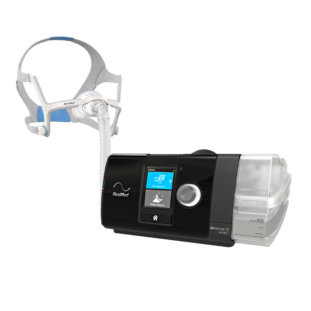 ResMed AirSense 10 Elite CPAP with 4G Machine + Mask Package (Fixed Pressure)